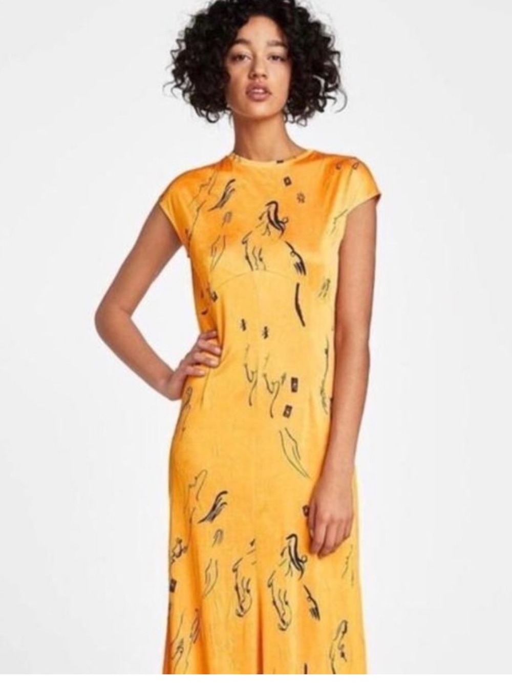 Zara Yellow Maxi Dress
